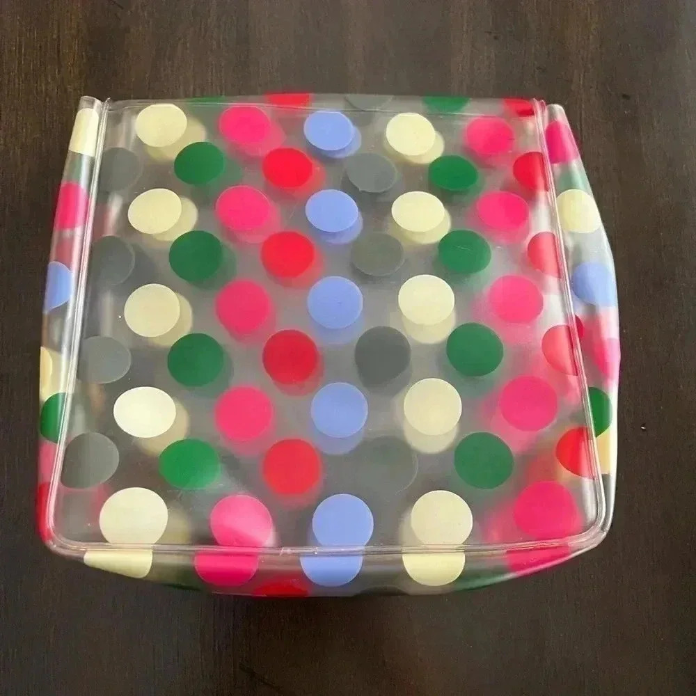 VINTAGELACOSTE POLKA-DOT COSMETIC BAG - Picture 4 of 4